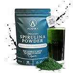 Aligma Organic Spirulina Powder 1000 Gram for Immune System Booster, Super Greens Powder Loaded with Vital Nutrients & High in Vitamins, Calcium, Gluten Free & Vegan Protein Powder |Resealable Package