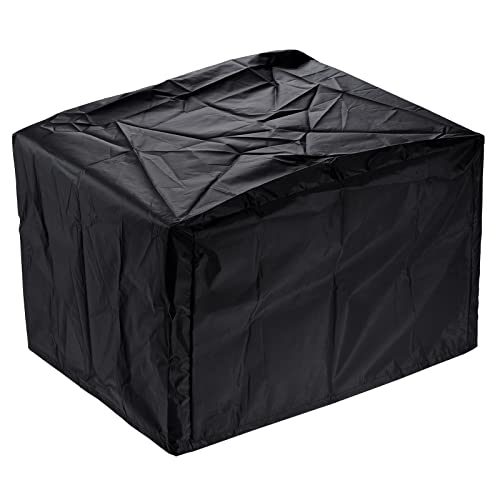 QUARKZMAN Universal Monitores Impresora Polvo Cubierta 16.9x16.9x12.6 Pulgadas Oxford Tela Antiestático Impermeable Multi  Función Funda para Protección, Negro