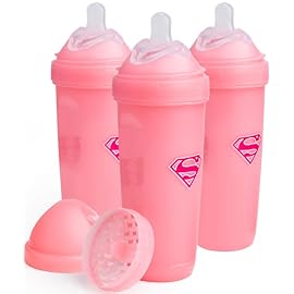 Herobility Double Anti-Colic Baby Bottles - 12 fl oz/340ml - 3-Pack