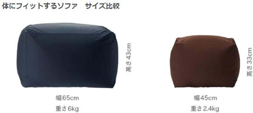 無印良品 体にフィットするソファー・本体 幅65×奥行65×高さ43cm 61049182