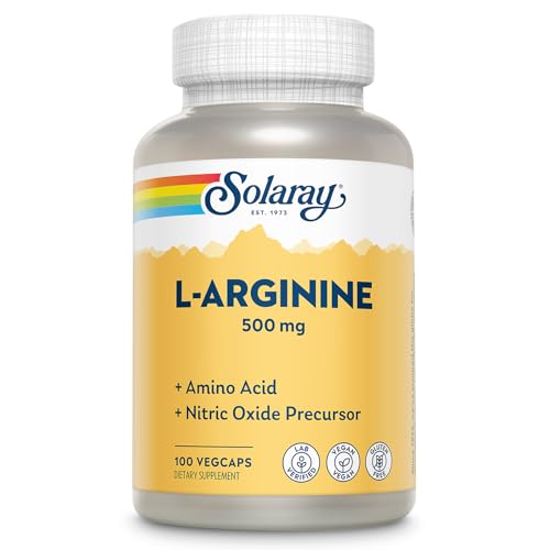 Solaray L-Arginine 500mg | L-Arginina | 100 VerCaps
