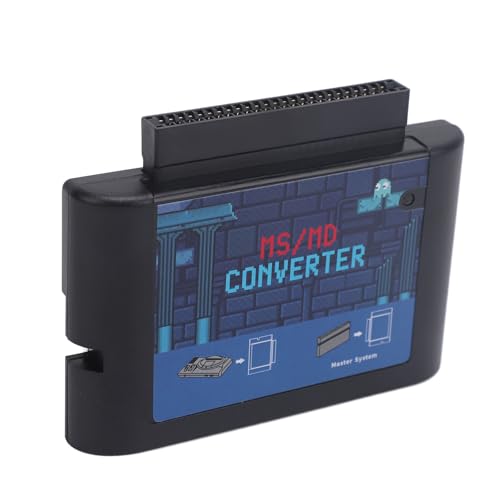 Convertidor MS a MD para Mega Drive adaptador de juegos Genesis negro retro 4