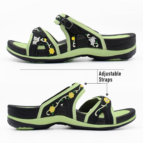 Image of Gold Pigeon Shoes SIGNATURE Comfort Walking Slides Sandals for Women | Arch Support, Waterproof, Non-Slip
