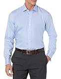 Amazon Brand - Buttoned Down Men's Slim Fit French Cuff Micro Twill Non-Iron Dress Shirt, Light...