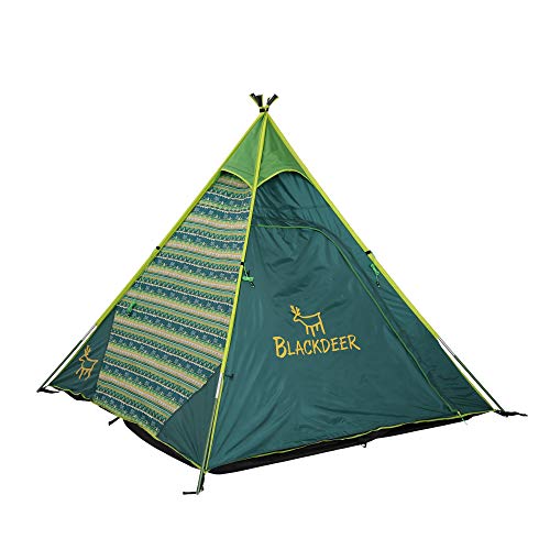 BLACKDEER Teepee Tent | Sleeps 4 Person, Perfect for Camping for Family