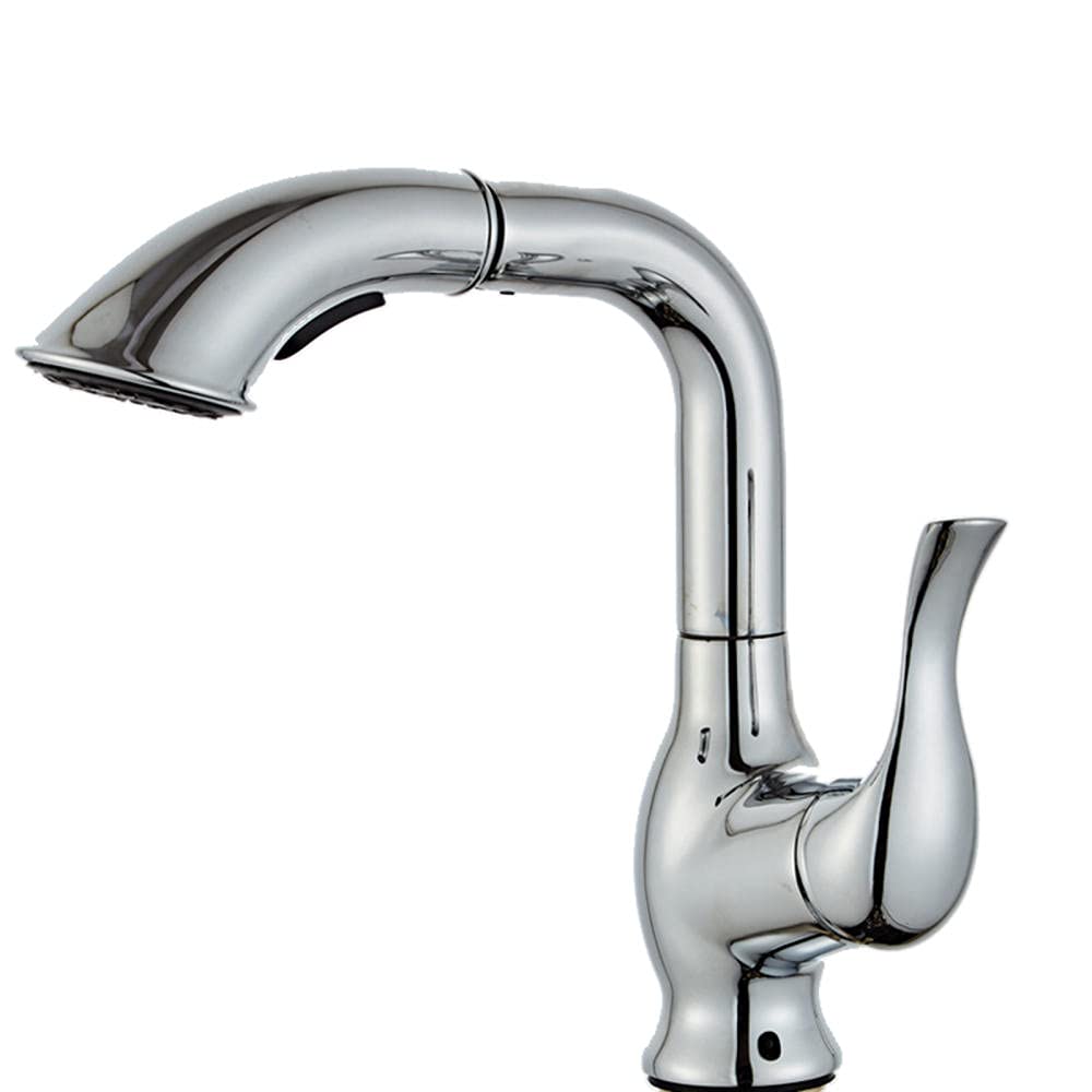 Mitigeur de lavabo au design rotatif moderne et finitions haut de gamme pour salle de bain