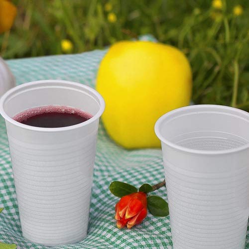 VIRSUS 50 Bicchieri Biodegradabili 200 Ml – Compostabili, Bianchi, Resistenti Al Caldo, Ideali Per Festa, Bar O Eventi Green - 4