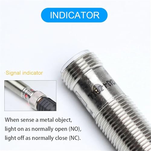 Interrupteur de proximité inductif LM12 détection 4mm 6-36VDC avec équerre - 4