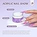 SAVILAND Acrylic Nail Kit Starter Set: Pink Nudes Clear Powder Liquid with Nail Brushes Files Forms Press On Nails for Beginners Home Salon Manicure DIY