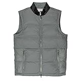 Calvin Klein Men's Nylon Down Vest with Collar Detail