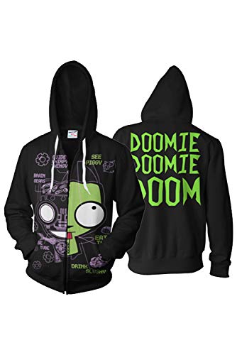 Anime Mens Hoodies Cosplay Jacket Adult Casual Hooded Zip Up Sweatshirt Coat3