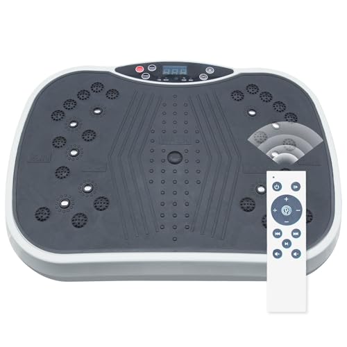Plataforma Vibratoria para Ejercicio en Casa - Equipo de Entrenamiento para Pérdida de Peso y Tonificación en Gris miniatura 7