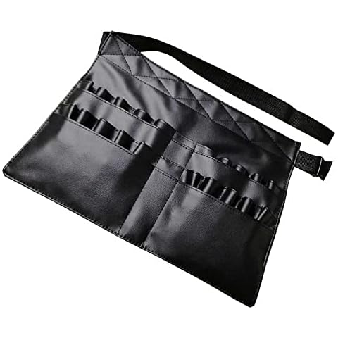 Pockets Makeup Brush Waist Bag Pouch Holder Organizer Portable Professional Makeup Brush Bag with Adjustable Artist Belt Strap (Without Brush) Cover