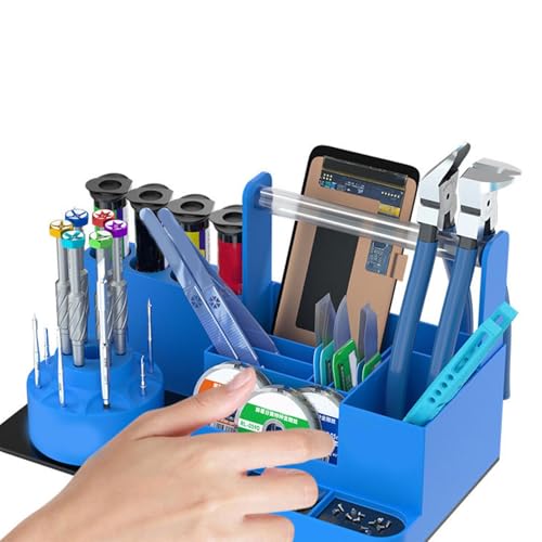 Kit d'outils de tournevis hexagonal bien rangé sur support magnétique - 7