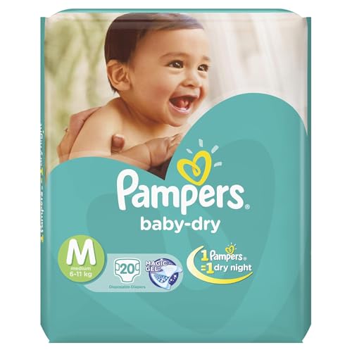Image of Pampers Taped Diapers Medium, (MD), 20 Count