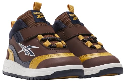 Reebok Unisex Kid's Weebok Clasp Low Sneaker, Unearthed Brown/Vector Navy/Heritage Gold, Infant 6 - image 2