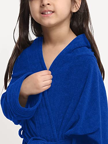 Image of CREEVA Cozy Hooded Bathrobe for Kids - Lightweight, Quick-Dry, and Perfect for Daily Use