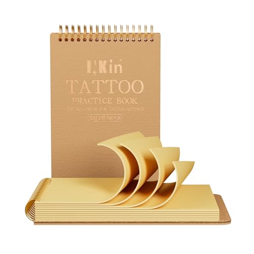 INKin Kunsthaut Tattoo 20x15cm Dick 2mm - 10 Stück Übungshaut Tattoo Professionelle für Training (Anfänger/Profi)