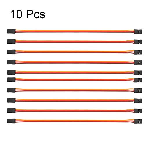 Cables de extensión de servo trenzados uxcell de 65 cm con conectores macho a hembra para RC, 55 ud 3