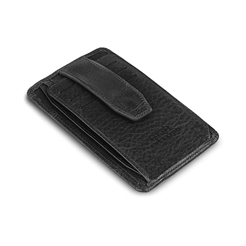 RFID Blocking Minimalist Men’s Wallet - Slim, Italian Leather Credit Card Holder and Zippered Coin Slot4