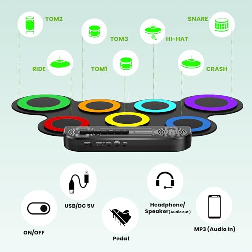 Professional Electric Drum Pad Set