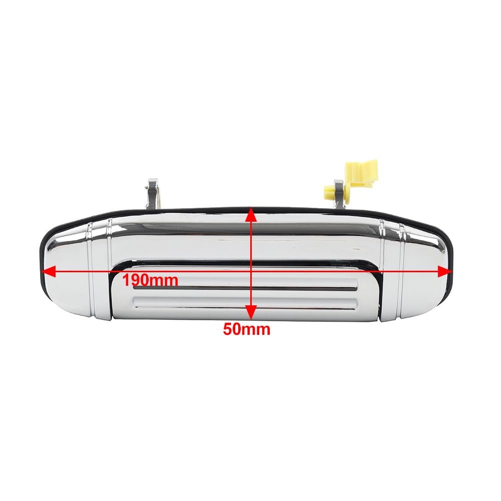BACAR Cnfang4 1 Pc Outside Door Handle MR156876 Front Right for Mitsubishi Montero 1992-2000 Steel Chrome