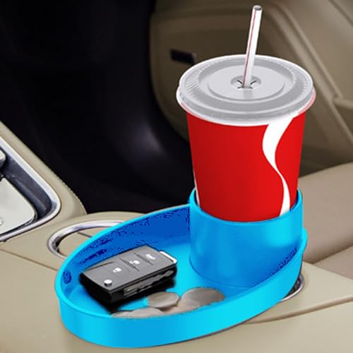 Image of Keenso Car Seat Snack Tray,Portable Travel Rotating Cup Holder Plate for Car Seats, Booster,Stroller (#13)