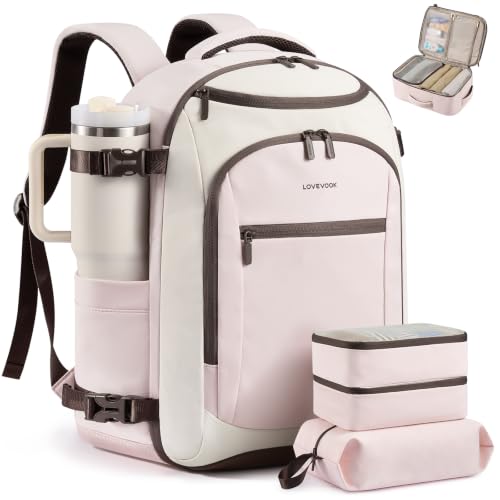 Image of LOVEVOOK 40L Travel Backpack for Women & Men, Airline Approved Carry On Bag
