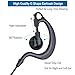 abcGoodefg 1 Pin 2.5MM Walkie Talkie Earpiece with Mic, G Shape Ear Piece for Police Radios Law Enforcement Compatible with Motorola MH230R MH230TPR MR350R MS350R (10 Pack)