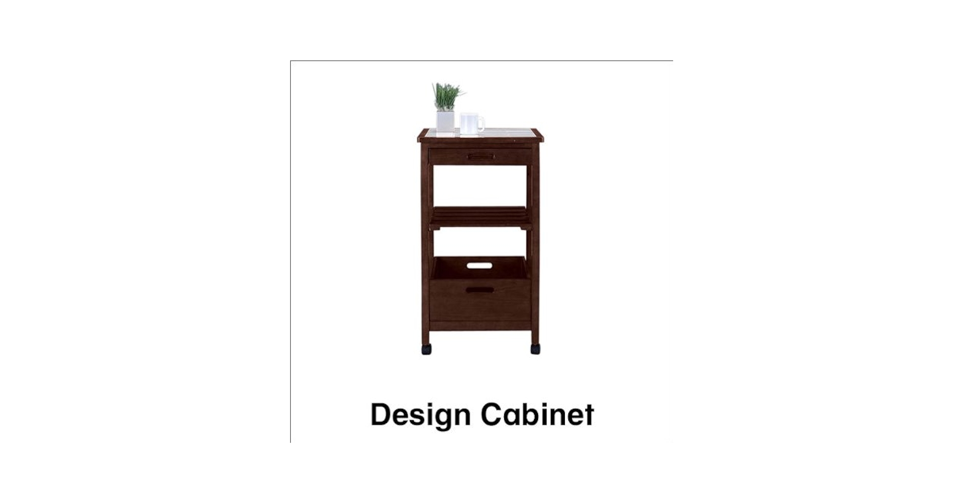 カントリー調　ワゴン　キッチンワゴン Amazon | カントリー調デザインのキッチンワゴン タイル天板