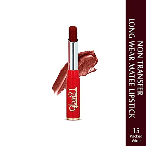 Image of Glam21 Matte Pro Ink Non Transfer Lipstick | Long Lasting | Ultra Pigmented |15 Wicked Wine