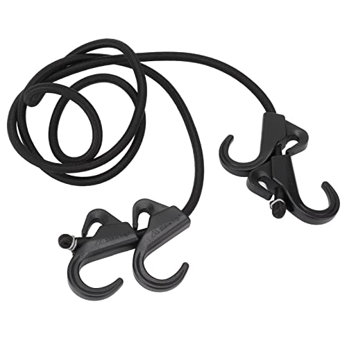 Camping Rope Strap UV Resistant POM Material Black Hooks Function Bungee Cords for Luggage Bundling