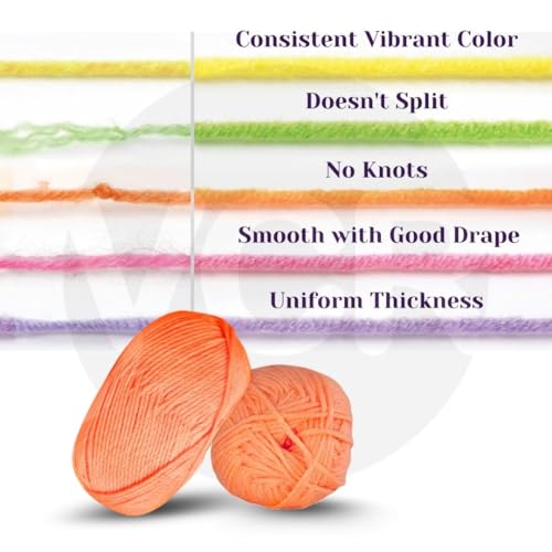Image of VCR Pinkish Peach Yarn, 100 Grams Hank, 190 Meters Length, Acrylic Ball for Crochet and Knitting, Soft Crosia Threads, Pack of 1 Yarn, Suitable for DIY Crafts