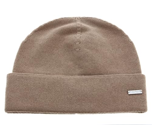 Bonnet tricoté en cachemire chic couleur crème irlandaise pour l'hiver