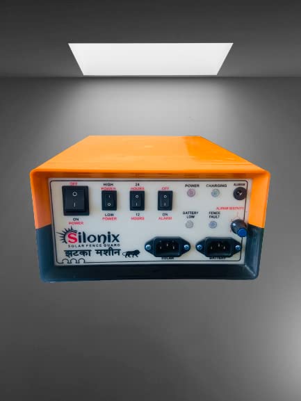 SilonixZatka Machine Solar Fence Energizer Security Systems for Agricultural Farms (40 Acer Land Under- 100 Bigha) India's Farmer No.1 Choice Zatka Machine (Animal Protection System)