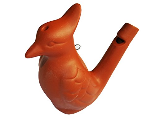 Actopus Clay Ceramic Bird Whistle with Lanyard