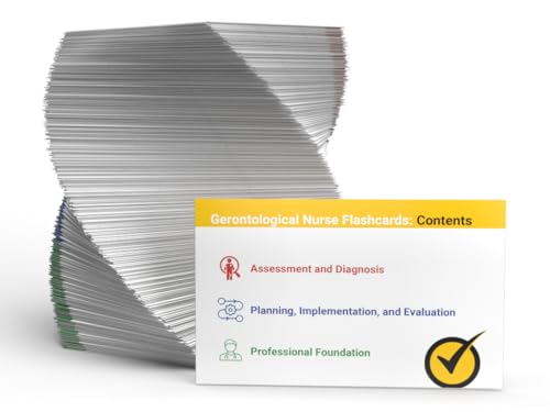 Image of Gerontological Nurse Exam Study Cards: Gerontological Nurse Practitioner Certification Review and Practice Test Questions [Full Color Cards]