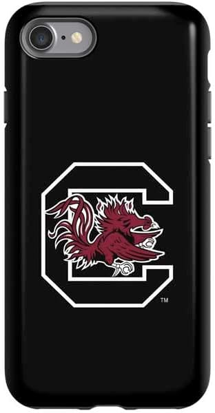 Skinit Pro Phone Case Compatible with iPhone SE (2nd & 3rd Gen) - Officially Licensed University of South Carolina Gamecocks Logo Black Design