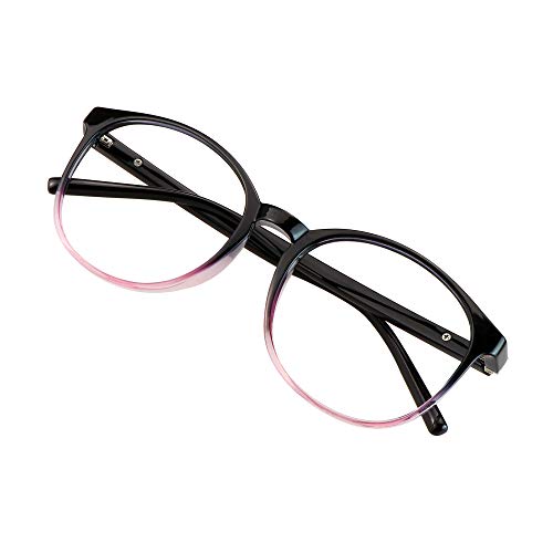 Image of VisionGlobal Blue Light Blocking Glasses, Lightweight Oval Frame, Computer Glasses for Gaming, Office, TV