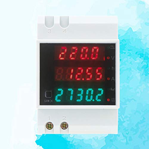 ULTECHNOVO Medidor de Energia Medidor de Energia de AmperÃ­metro de InstalaÃ§Ã£o Em Trilho Medidor d