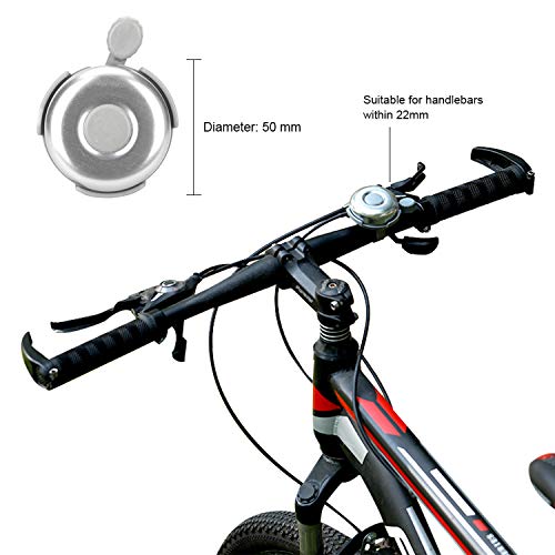 Andoer Guiador de bicicleta Sinos de metal Buzina de sinos de bicicleta Buzina de sinos de bicicleta