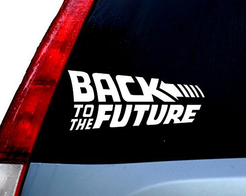 CCI Creative Concept Ideas Back to The Future Decal Vinyl Sticker|Cars Trucks Vans Walls Laptop| White |7.5 x 3.25 in|CCI744