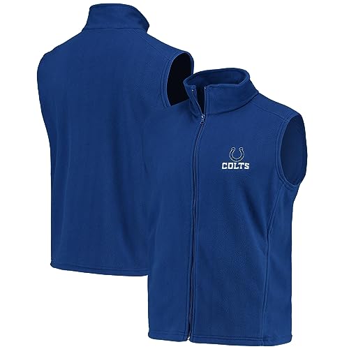 Image of dunbrooke Men's Black Minnesota Vikings Houston Fleece Full-Zip Vest