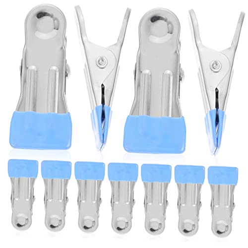 GAROZATION 30pcs Stainless Steel Pool Cover Clips Ground Pools Heavy Duty Clamps for Winter Use Sturdy and Portable