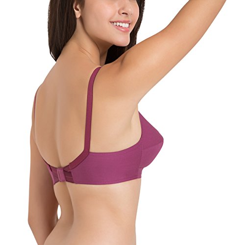 Image of SOUMINIE Women's Cotton Non-Padded Wire Free Casual Full-Coverage Minimizer Bra