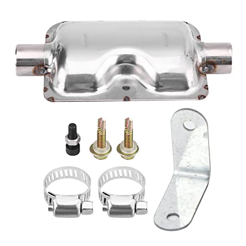 Dieselheizung Abgasschalldämpfer, 24mm Schalldämpfer Heizung Abgasschalldämpfer mit Klammerschraube AbgasschalldäMpfer für Parkheizung Set, Auspuff Kit Heizung, Abgasrohr