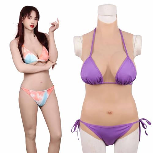 Body de silicona ropa interior transgénero con pechos falsos y vagina integrada