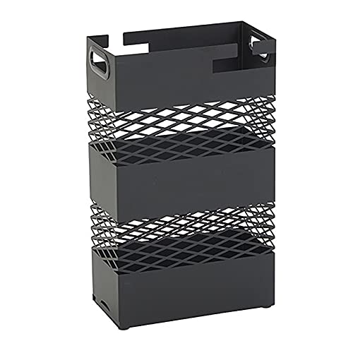 HWL Paragüero Estante de Soporte de Paraguas Hueco Rectangular, Estante de Soporte de Paraguas de Estilo Minimalista para Papel de Envolver, Bastones de Caminar (Color : Black) Cover