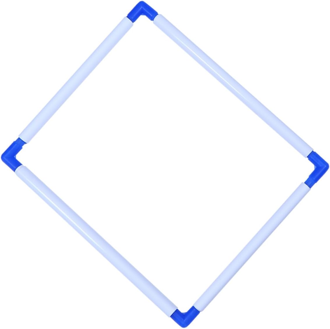DECORNIJIA PVC Plastic Handheld Square Embroidery Frame Clip Embroidery Tool for Cross Stitch Quilting 35x45cm (13.8x17.7inch) Random Color