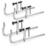 Photo Gallery kretlaw morsetti a barra 4 pezzi, morsetti a f leggeri in acciaio forgiato da 300mm (12") 204 kgs(450lbs per saldatura e lavorazione del legno Photo Gallery kretlaw morsetti a barra 4 pezzi, morsetti a f leggeri in acciaio forgiato da 300mm (12") 204 kgs(450lbs per saldatura e lavorazione del legno
